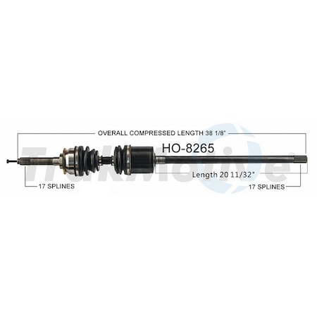 Surtrack Axle Cv Axle Shaft, Ho-8265 HO-8265